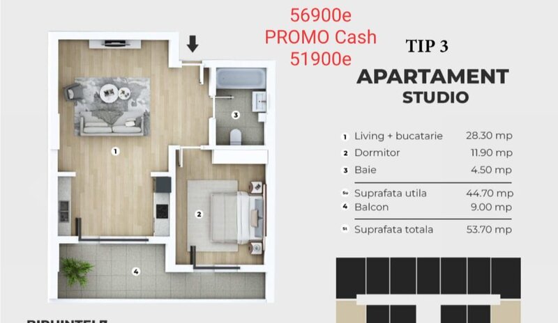 STUDIO 2 Cam,IDEAL locuit/revanzare/inchiriere,METROU